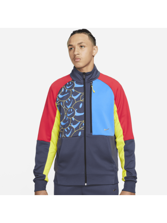 N98 Smile Mens Track Jacket - Blue Full Zip, Size XXL