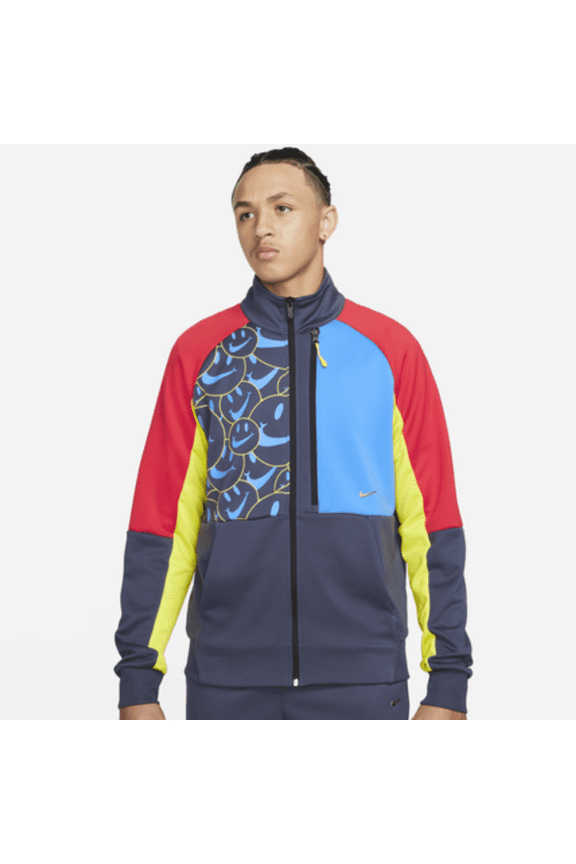 N98 Smile Mens Track Jacket - Blue Full Zip, Size XXL