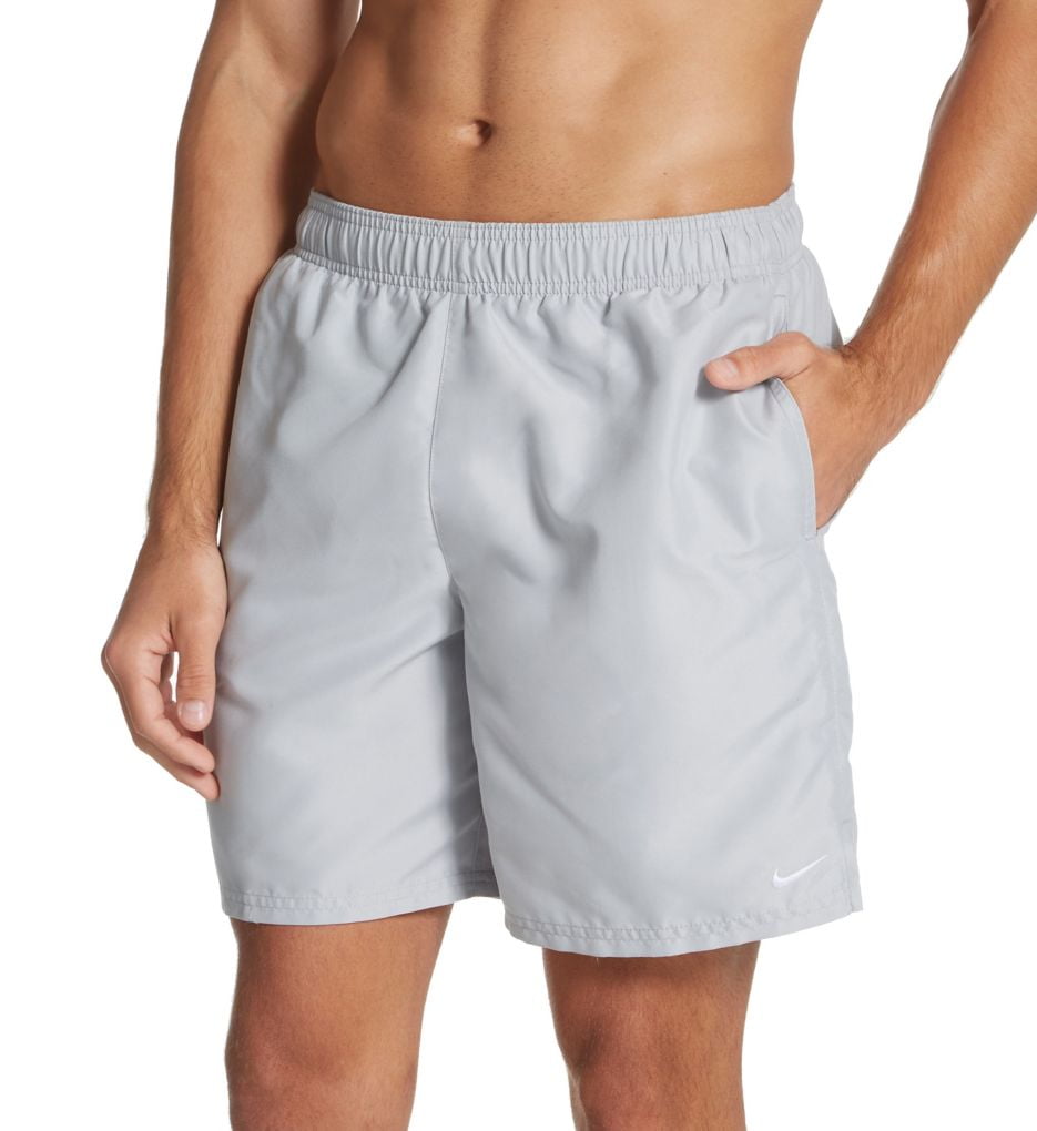 grey nike swim shorts