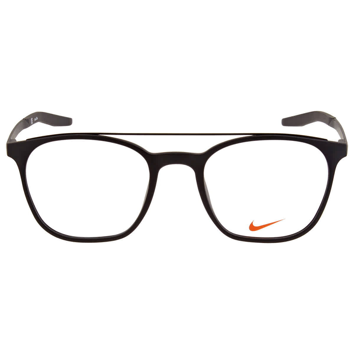 Nike NIKE 7281 1 Unisex Full Rim Black Plastic Frame Eyeglasses - image 1 of 2