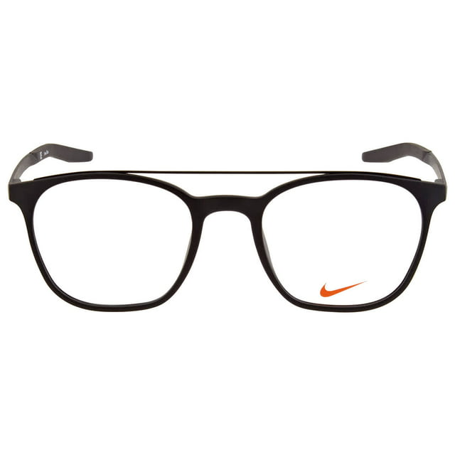 Nike NIKE 7281 1 Unisex Full Rim Black Plastic Frame Eyeglasses