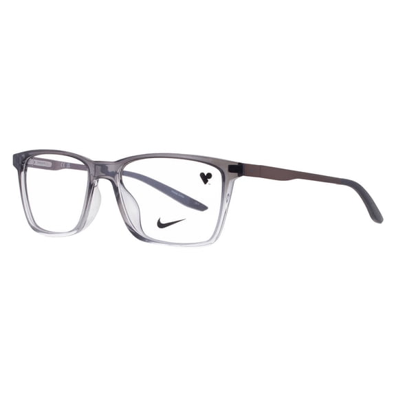 Nike NIKE Eyeglasses Grey Rectangular Frame