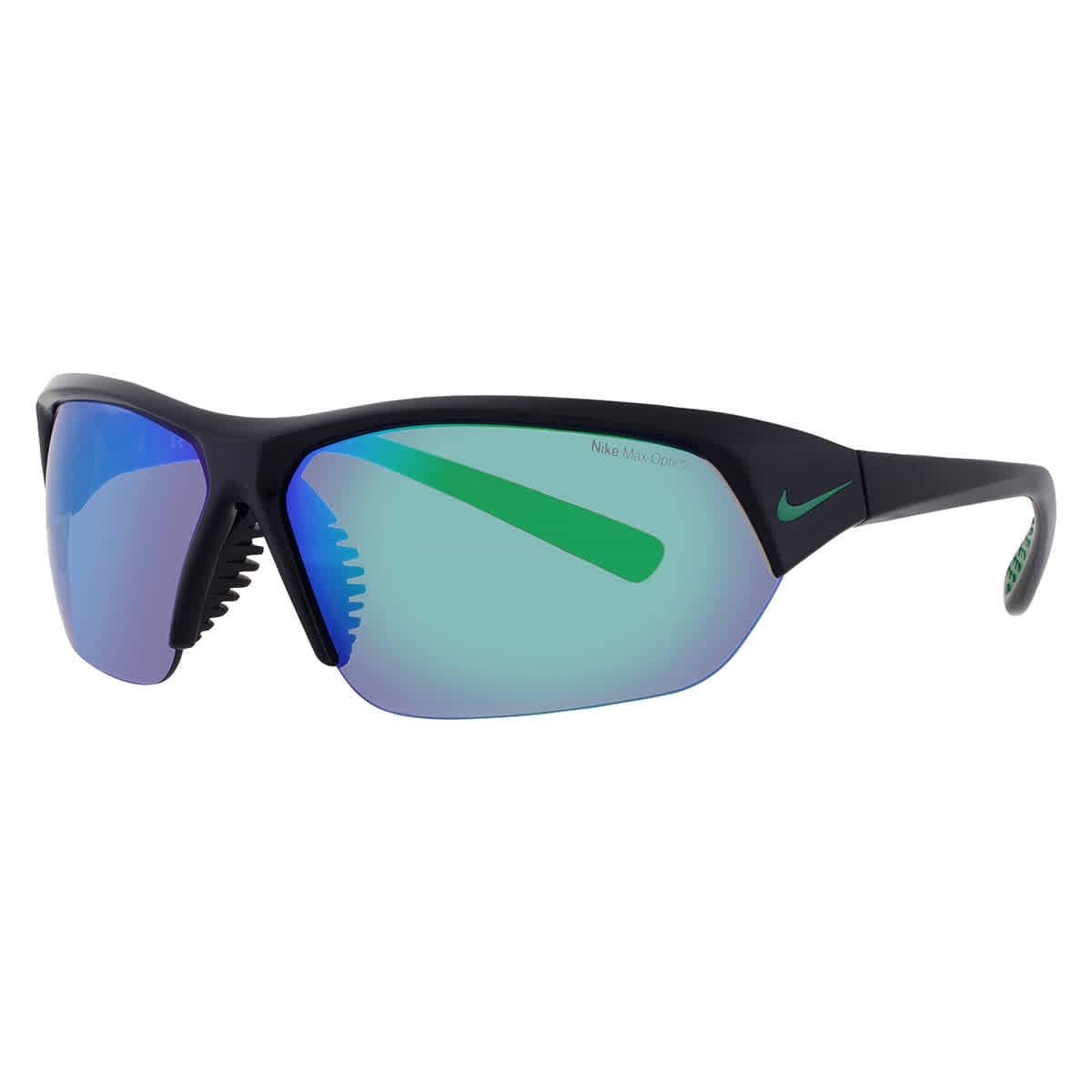 NWT Nike SKYLON ACE M FQ4684 Black Shield 69mm Sunglasses Nike Skylon Ace M Sport Wrap w/ MAX Optics Mirrored Lens  main image 3