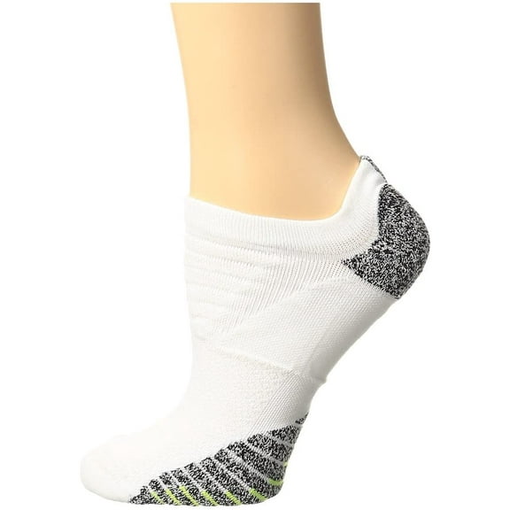 Nike NIKEGRIP Lightweight No Show Training Socks White/Black/Volt Womens No Show Socks Shoes