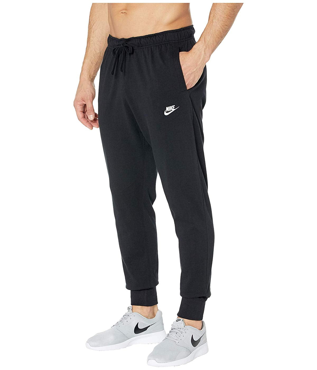 Nike NSW Club Jogger Jersey Black/White - Walmart.com