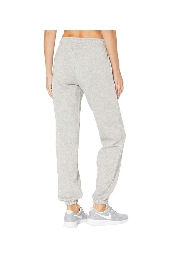 NSW Essential Pants Loose Fleece Dark Grey Heather/White
