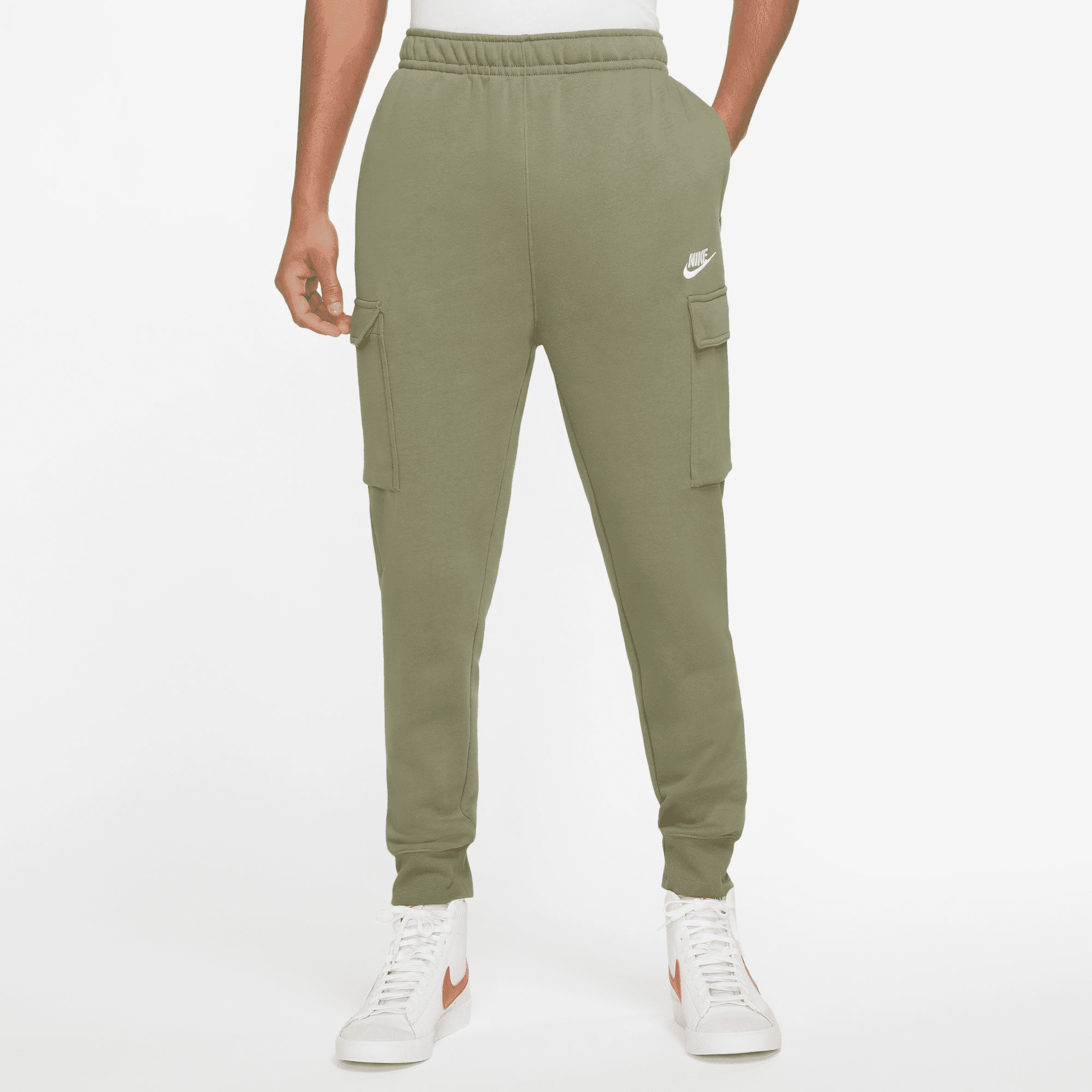 Men's Nike Sportswear Club Fleece Cargo Pants Color: Jade