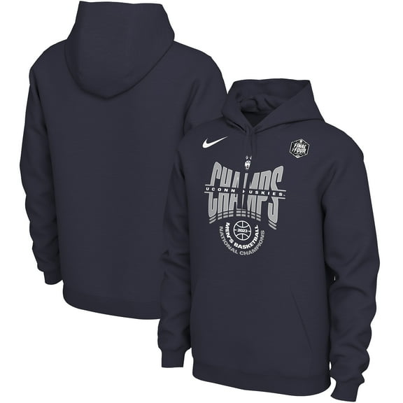 Nike  Navy UConn Huskies 2023 NCAA Men-s Basketball National Champions Locker Room Pullover Hoodie