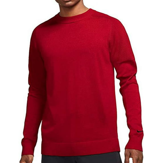 Nike New 2021 Tiger Woods Golf Sweater Gym RED/Black Medium