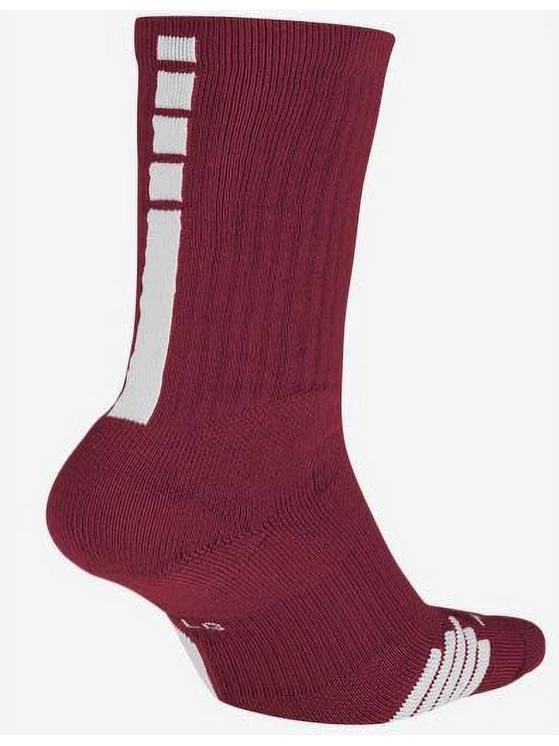 Nike New Elite Crew Basketball Socks Crimson/White Medium