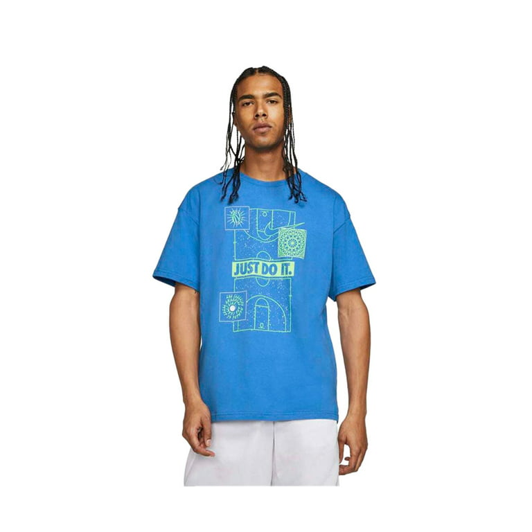 Nike OC Energy Short Sleeve Mens Active Shirts & Tees Size L, Color:  Blue/Signal Blue