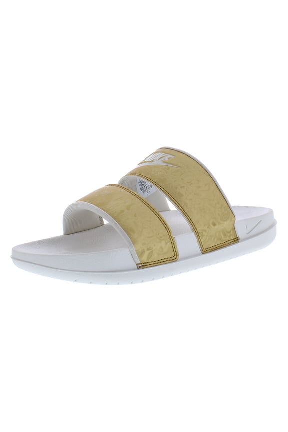 Offcourt Duo Slide Womens Shoes Size 7, Color: Metallic Gold/Phantom