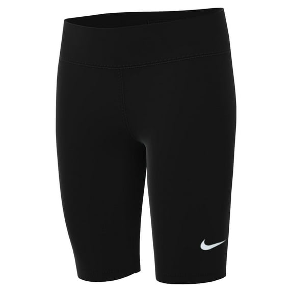 Nike One Big Kids' (Girls') Bike Shorts (Black/White, DQ8832-010) Size Small