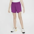 thumbnail image 1 of Nike One Big Kids' (Girls') Dri-FIT High-Waisted Woven Training Shorts Color: Viotech/White Size: L, 1 of 1