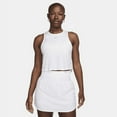thumbnail image 1 of Nike One Classic Women's Dri-FIT Cropped Tank Top Color: White/Black Size: 2XL, 1 of 1
