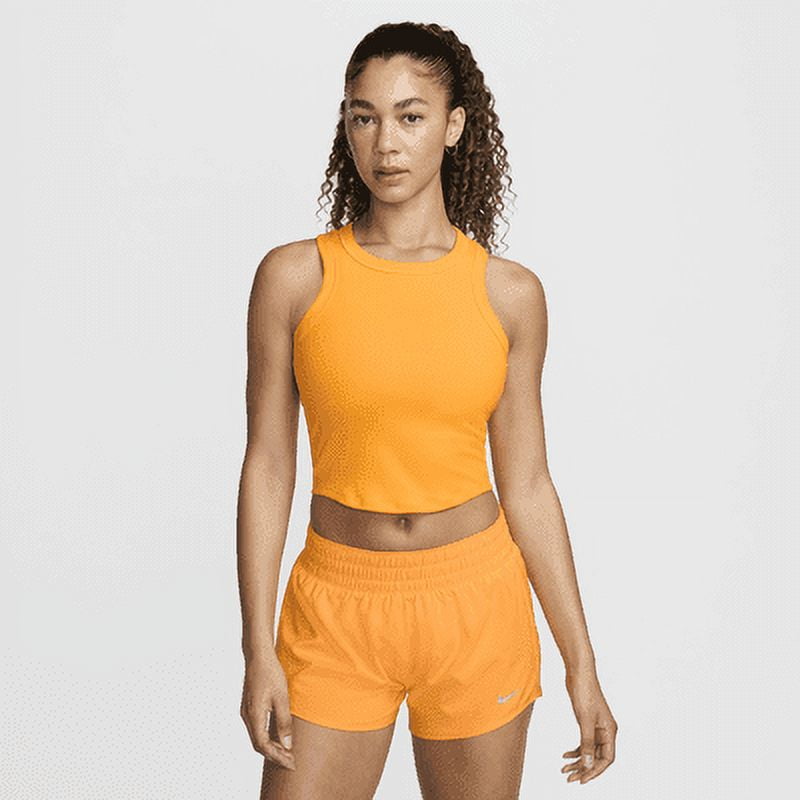 yellow nike crop top