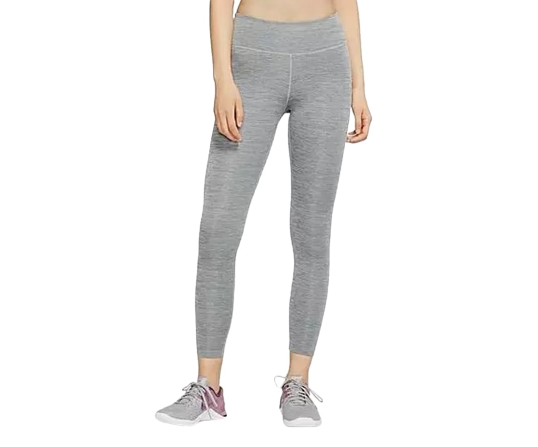 Nike One Graphic Cropped Training Tights Womens Active Pants Size M, Color:  Grey 