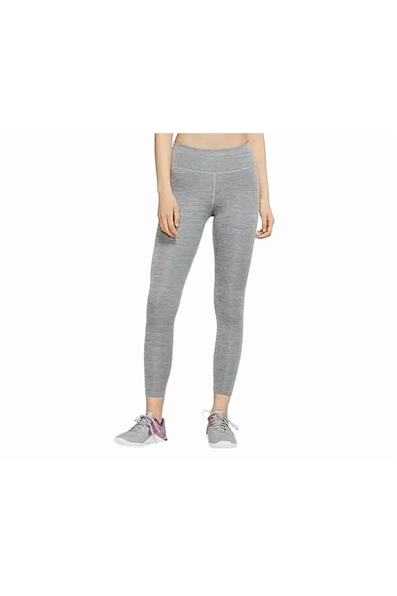 One Graphic Cropped Training Tights Womens Active Pants Size M, Color: Grey