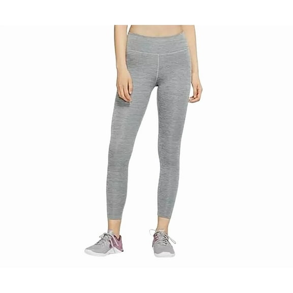 Nike One Graphic Cropped Training Tights Womens Active Pants Size M, Color: Grey