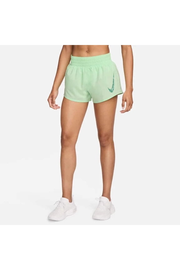 One Shorts Women's XS Green Dri-FIT Mid-Rise Brief-Lined Activewear SRT173