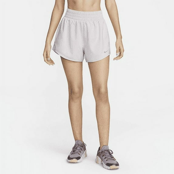 Nike One Women's Dri-FIT High-Waisted 3\ Color: Platinum Violet Size: L
