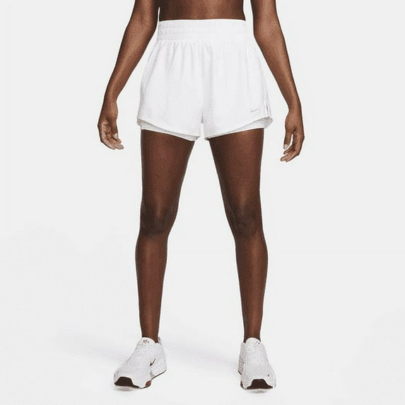 Nike One Women's Dri-FIT High-Waisted 3\ Color: White Size: L