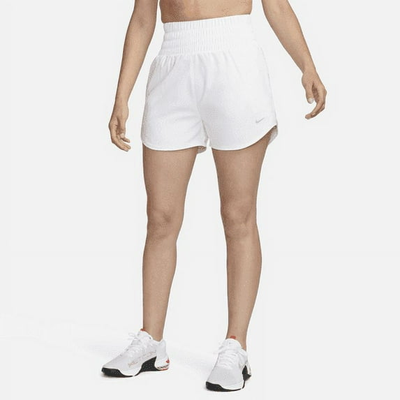 Nike One Women's Dri-FIT Ultra High-Waisted 3\ Color: White Size: XXS