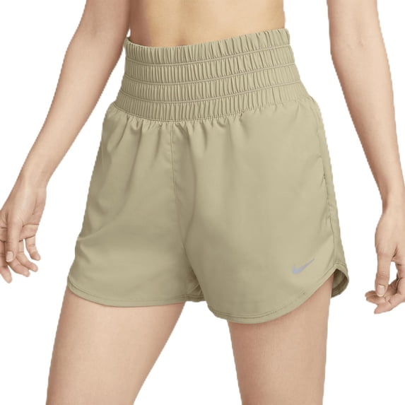 Nike One Women's Dri-FIT Ultra High-Waisted Brief-Lined Shorts, Neutral Olive,XS