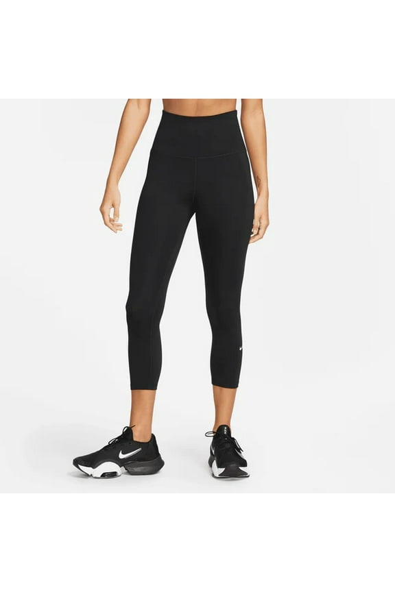 One Women's High Rise Tight Fit Leggings Black/White XS