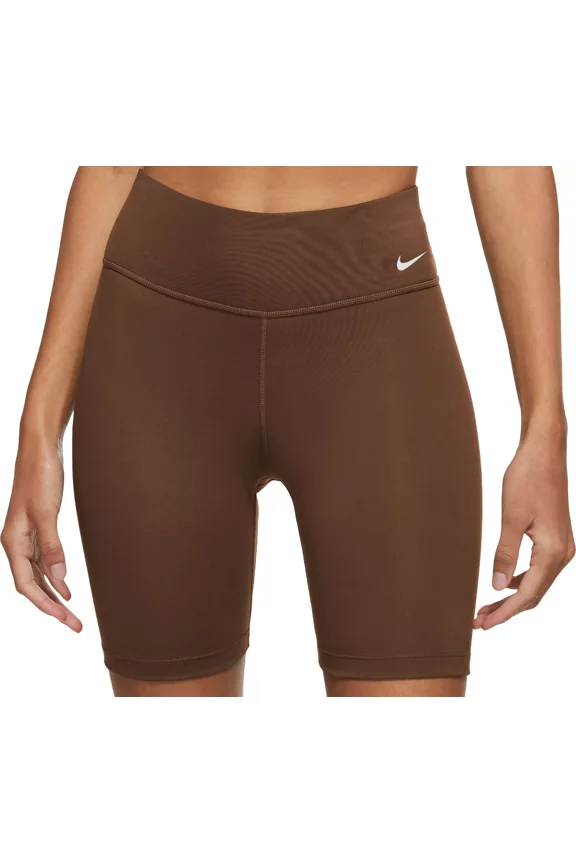 One Women's Mid-Rise 7" Biker Shorts, Cacao Wow, L