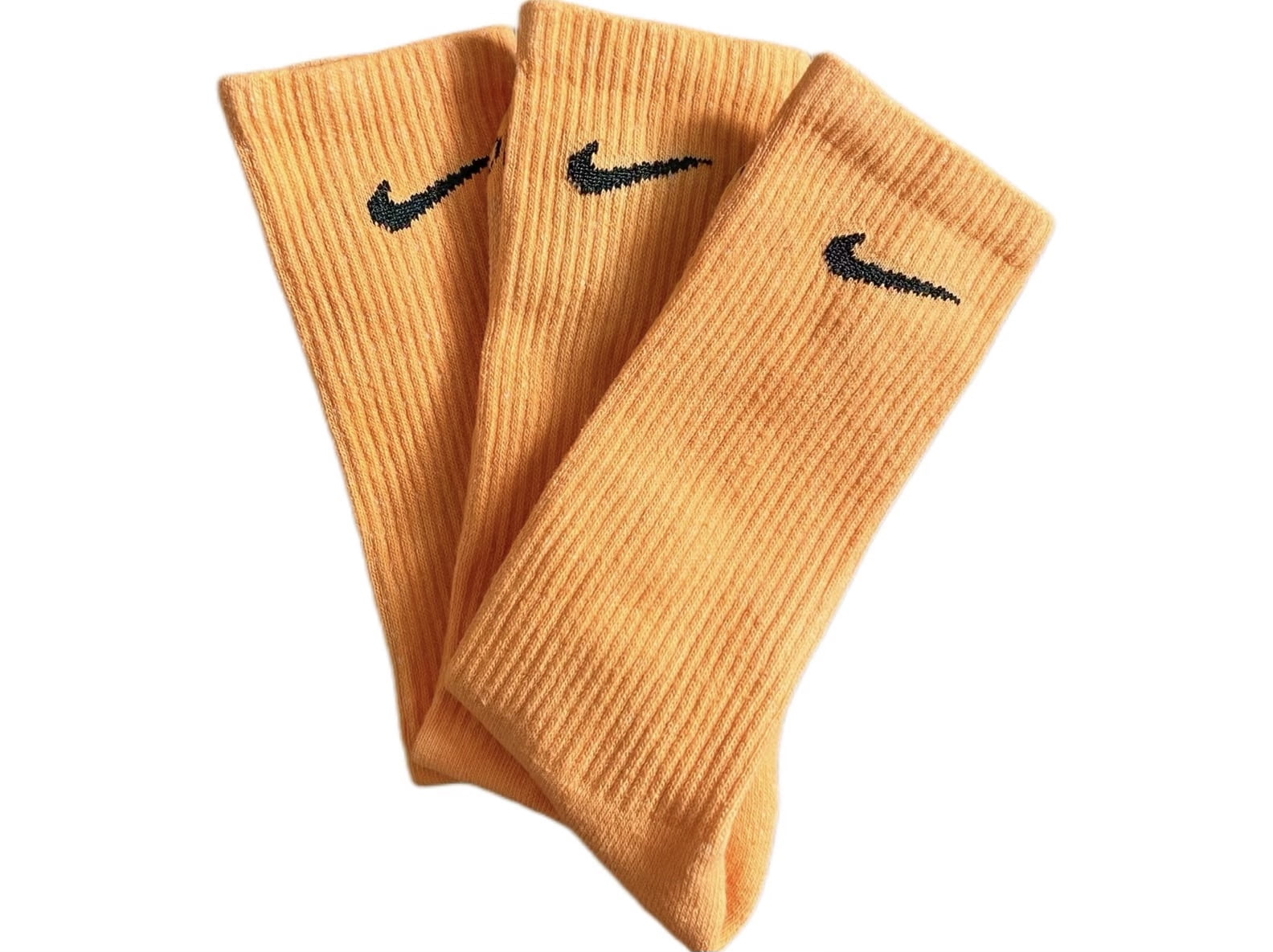 Nike Orange Crew Socks Dri Fit, Unisex, 3 - Pack - Walmart.com