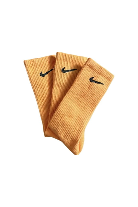 Orange Crew Socks Dri Fit, Unisex, 3 - Pack