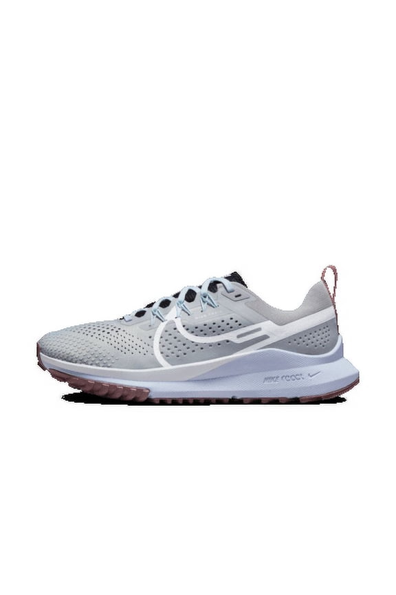 Pegasus Trail 4 Women's Trail Running Shoes Color: Light Smoke Grey/Black/Glacier Blue/White Size: 8