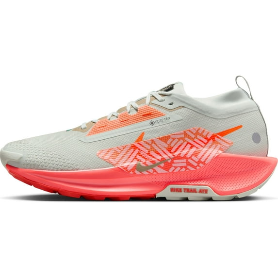 Nike Pegasus Trail 5 Gore-TEX Men's Waterproof Trail Running Shoes FQ0908-004, Light Silver/Light Wild Mango/Vintage Coral/Hyper Size 11.5
