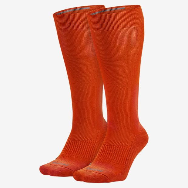 Nike Performance KneeHigh Training Socks 2Pack SX4810 Orange / XL
