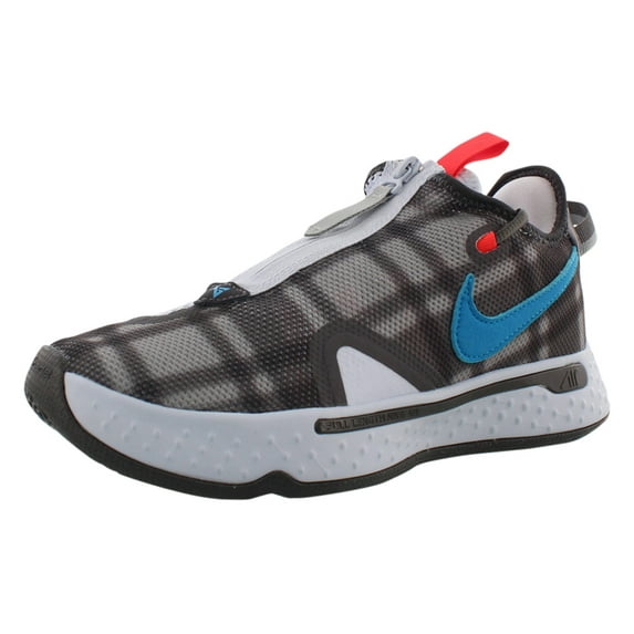 Nike Pg 4 Unisex Shoes Size 4, Color: Football Grey/Laser /Blue