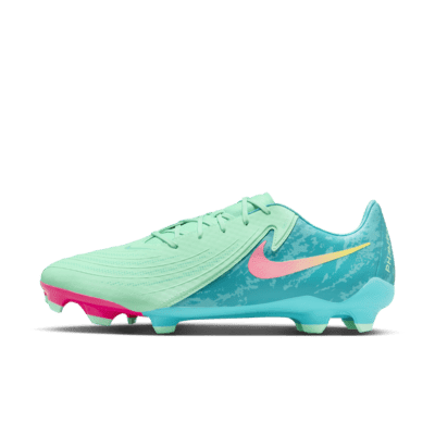 Nike Phantom GX 2 Academy LV8 MG Low-Top Soccer Cleats Color: Green Glow/Black Size: 10