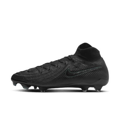 Nike Phantom Luna 2 Elite FG High-Top Soccer Cleats Color: Black/Deep Jungle/Black Size: M 12 / W 13.5