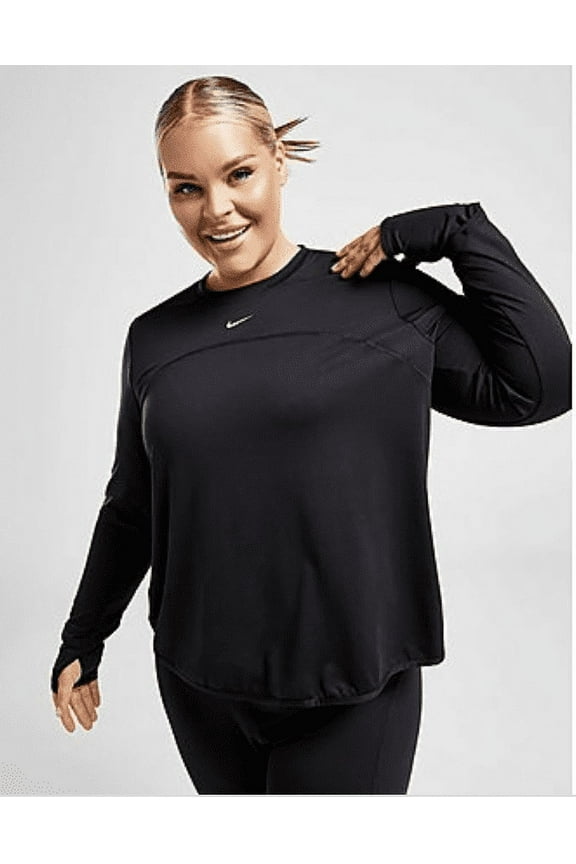 Plus Size Active Dri-fit Swift Element Uv Crewneck Running Top