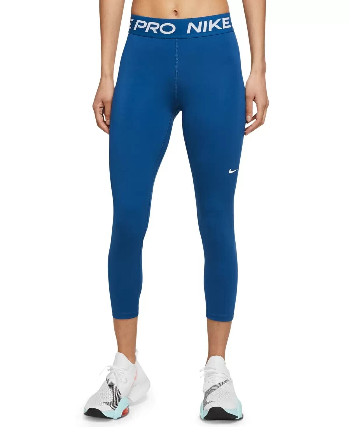Nike Plus Size Pro Cropped Leggings Blue Size 2X MSRP $45 