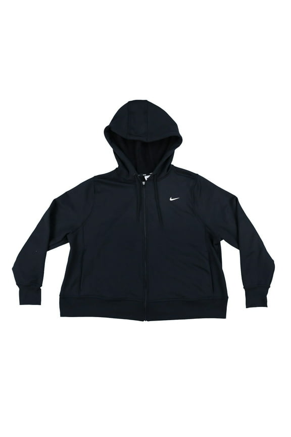 Women's Plus Size Hooded Sweatshirt Active Sportswear Pocket Logo Black New