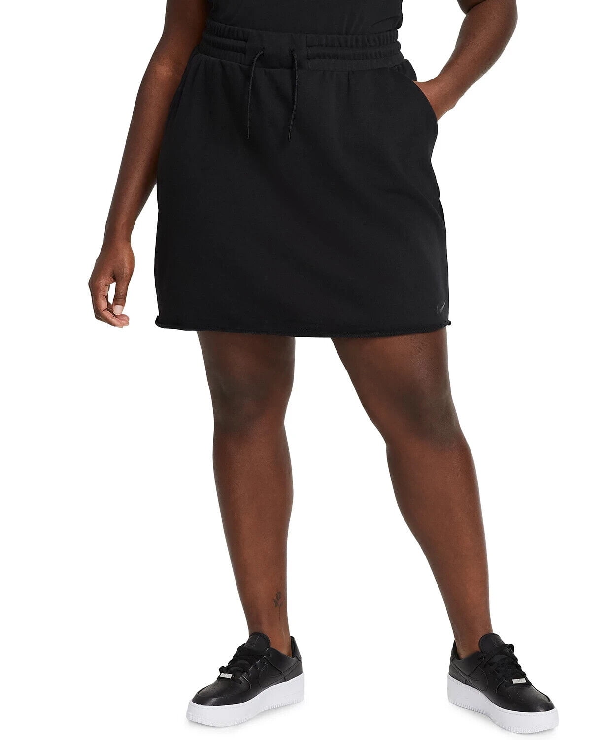 Nike Womens Plus Size Icon Clash Drawstring Waist Sweats Skirt 2X