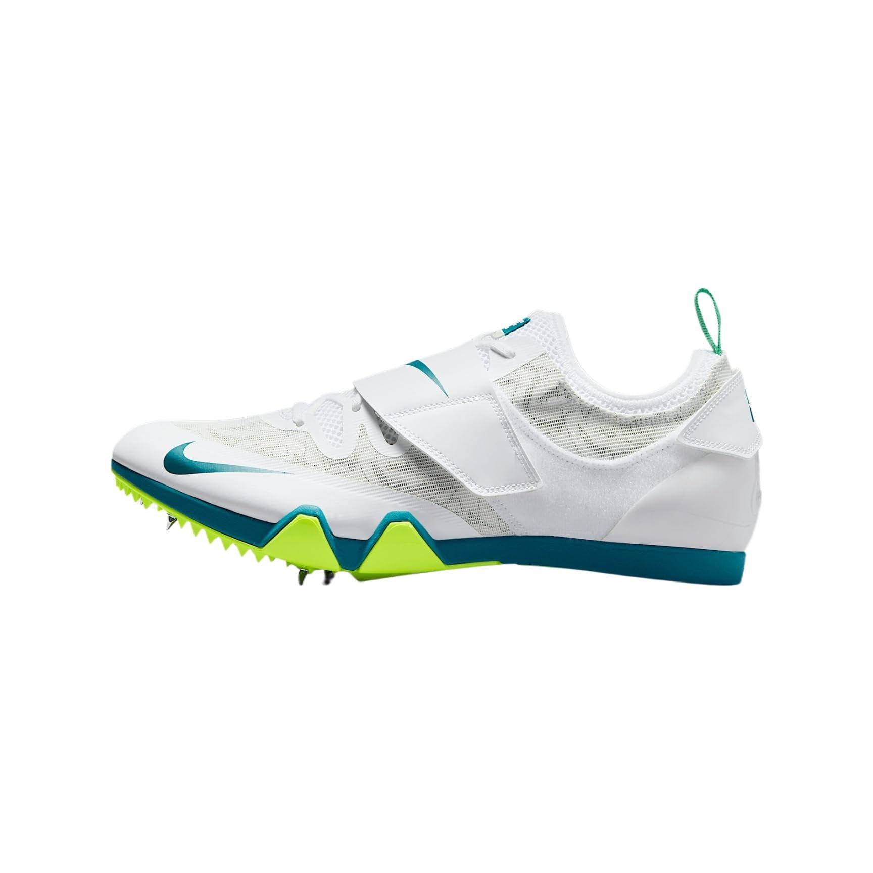Nike Pole Vault Elite Track & Field Jumping Spikes FZ9649-100, White/Barely Green/Electric Algae Size 11