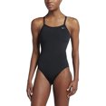 thumbnail image 1 of Nike Womens Racerback Signature One-Piece Swimsuit, Black, 38, 1 of 3