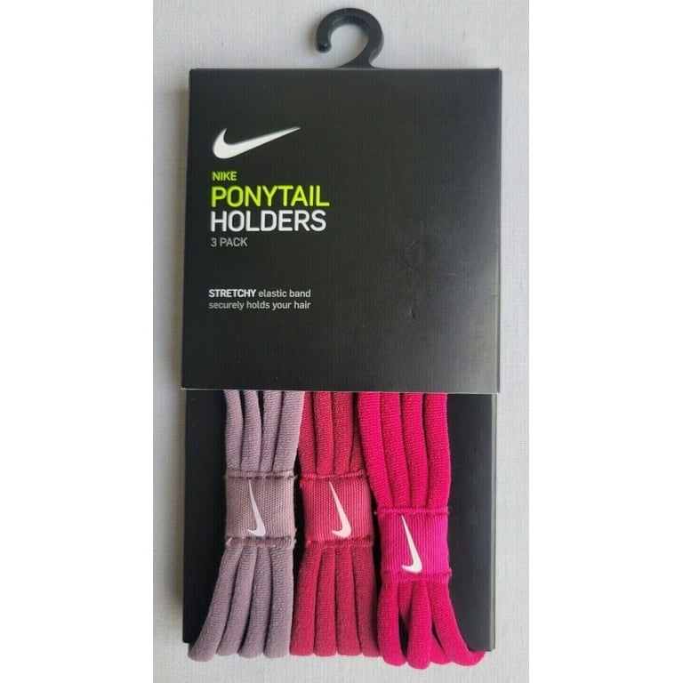 Nike Ponytail Holders Unisex Multi Stretchy Elastic Bands One Size 3 Pack TS180 Walmart