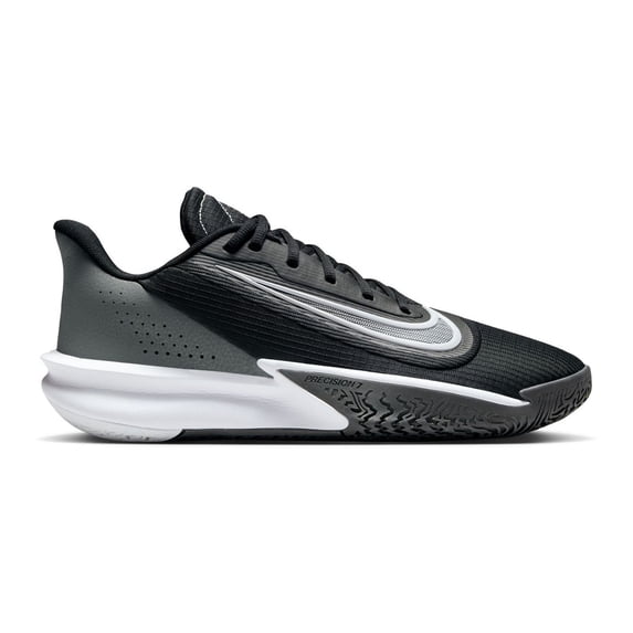 Nike Precision VII Men's Basketball Shoes Color: Black White Iron Gray Size: 9.5