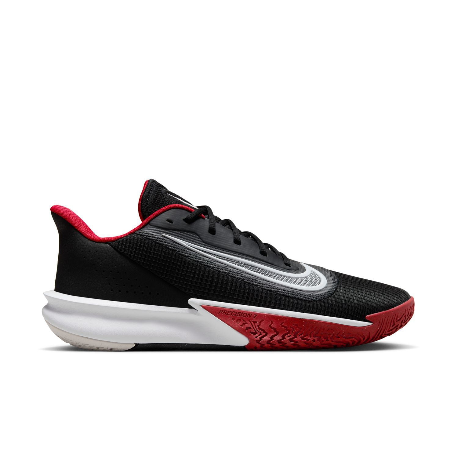 Nike Precision VII Men's Basketball Shoes Color: Black White Red Size: 9.5