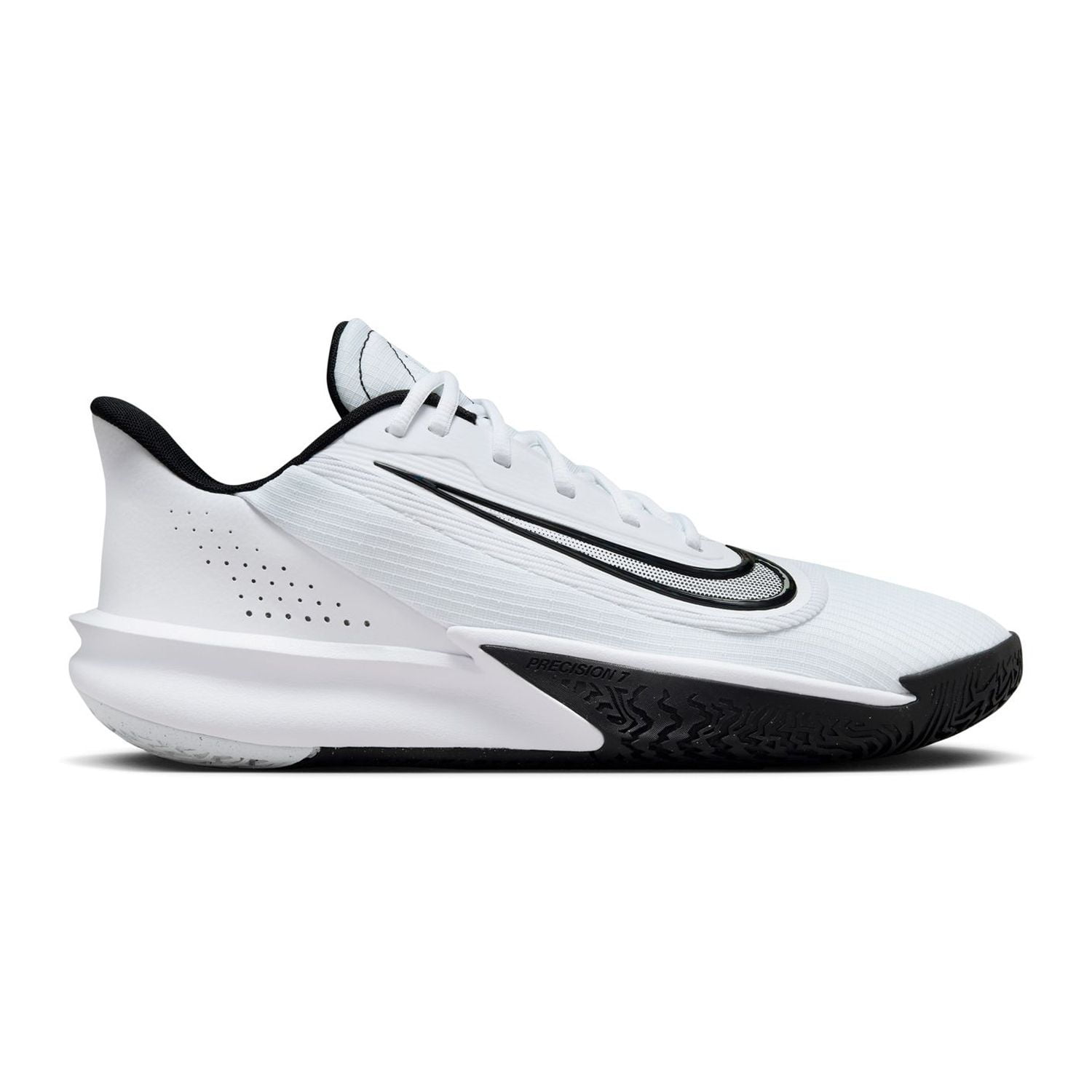 Nike Precision VII White / Black  FN4322-101 Men's Size 9