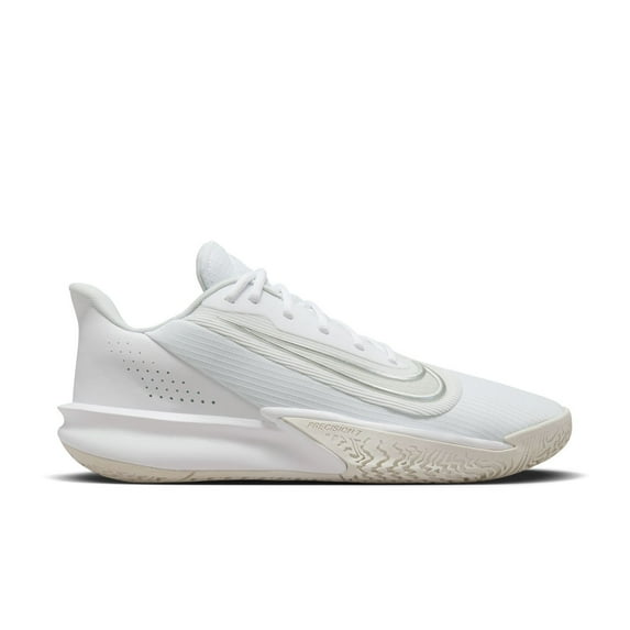 Mens Nike Precision VII Shoe Size: 11.5 White - Lt Smoke Grey Basketball