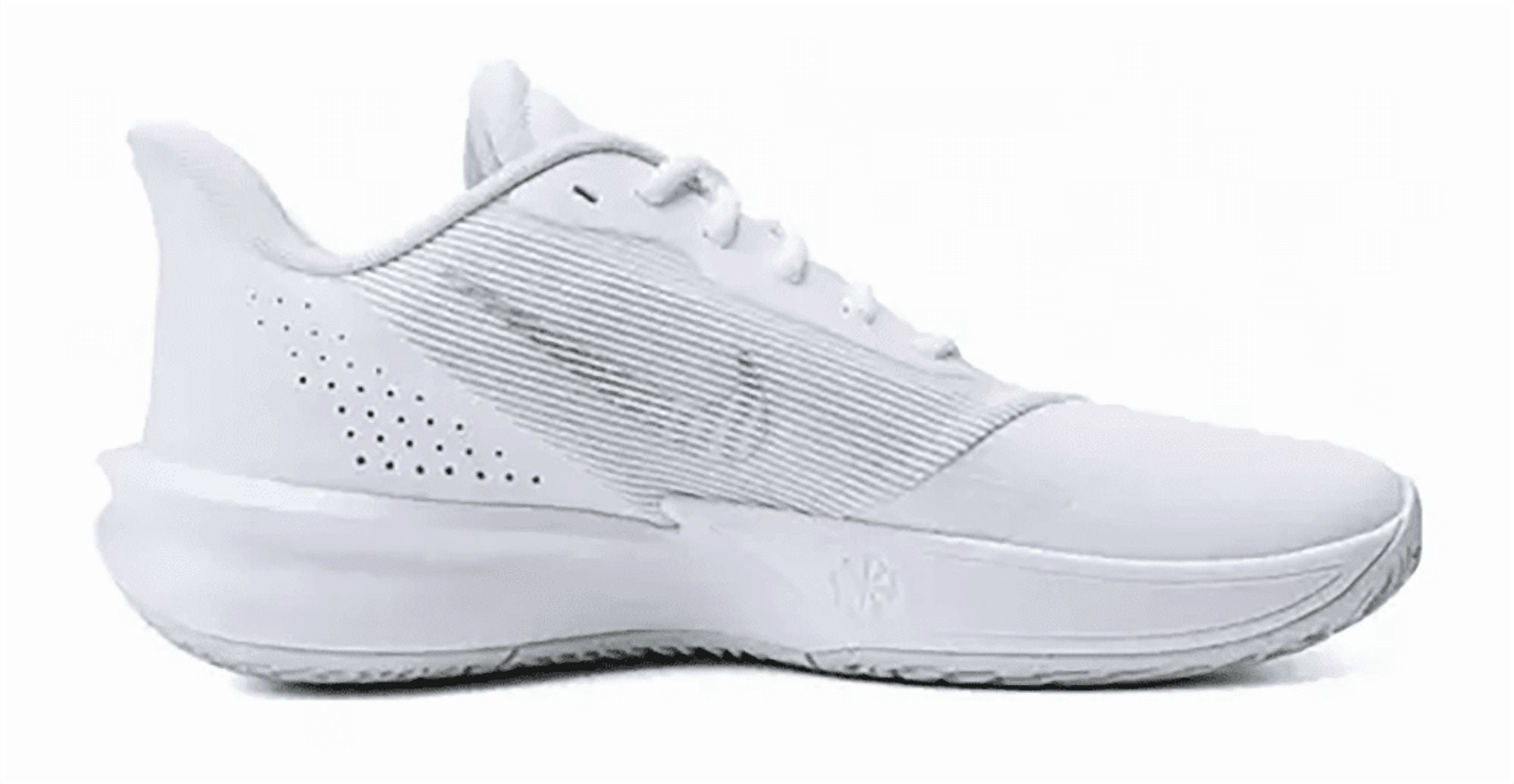Mens Nike Precision VII Shoe Size: 8 White - Lt Smoke Grey